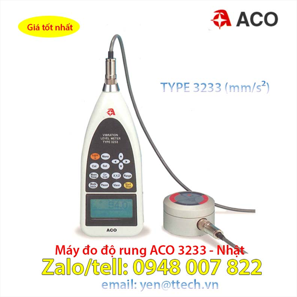 Máy đo độ rung 3 trục ACO TYPE 3233